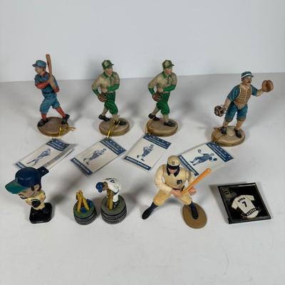 LOT 33A: Baseball Collectibles - MLB and Minor League - Balls, Figures, 2 Dollar Bill & More