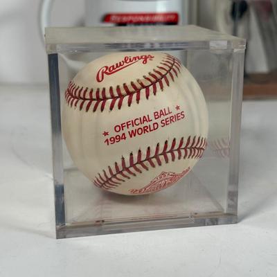 LOT 33A: Baseball Collectibles - MLB and Minor League - Balls, Figures, 2 Dollar Bill & More
