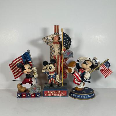LOT 34A: Disney Tradition, The Danbury Mint & Jim Shore Enesco Mickey Figures