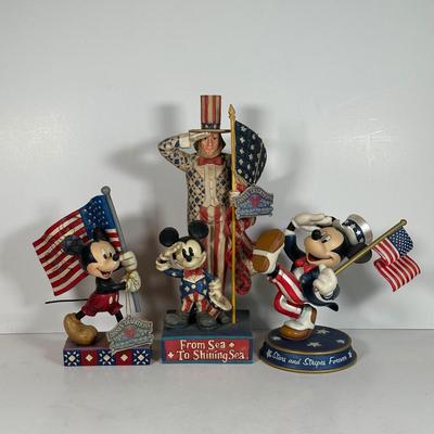 LOT 34A: Disney Tradition, The Danbury Mint & Jim Shore Enesco Mickey Figures