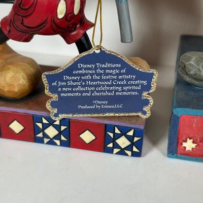 LOT 34A: Disney Tradition, The Danbury Mint & Jim Shore Enesco Mickey Figures