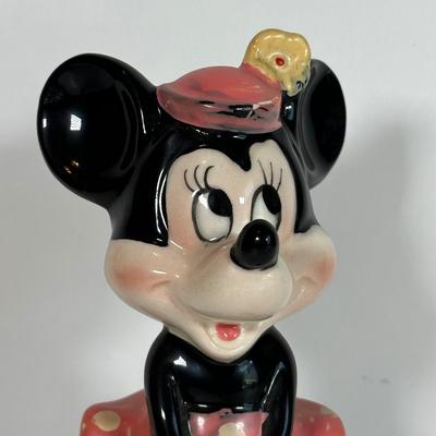 LOT 36A: Vintage Disney Mickey/Minnie Figurines, Eagles Shakers & More