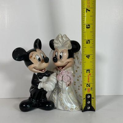 LOT 36A: Vintage Disney Mickey/Minnie Figurines, Eagles Shakers & More
