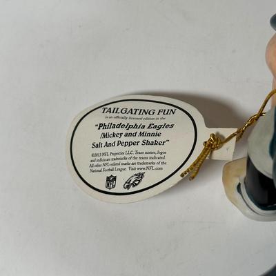 LOT 36A: Vintage Disney Mickey/Minnie Figurines, Eagles Shakers & More