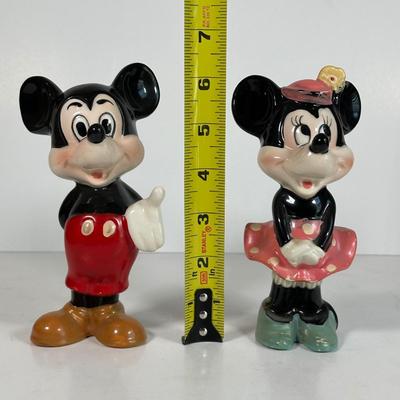 LOT 36A: Vintage Disney Mickey/Minnie Figurines, Eagles Shakers & More