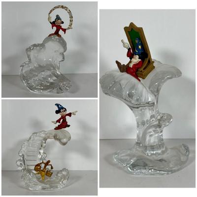 LOT 38A: The Franklin Mint Disney Sorcerer’s Apprentice Mickey Figurines