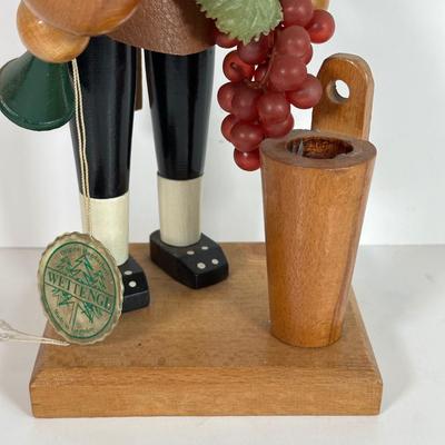 LOT 39A: Wine Maker Wettengl Wooden Nutcracker - Made in Germany