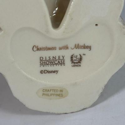 LOT 81A: Lenox x Disney Christmas With Mickey Figurines & Ornament