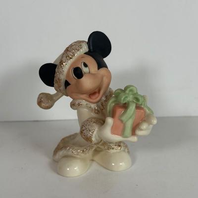 LOT 81A: Lenox x Disney Christmas With Mickey Figurines & Ornament