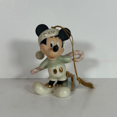 LOT 81A: Lenox x Disney Christmas With Mickey Figurines & Ornament