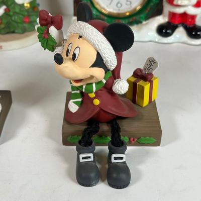 LOT 84A: Mickey & Minnie Christmas Decor - You’re All I Want For Christmas, Shelf Sitters & More