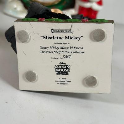 LOT 84A: Mickey & Minnie Christmas Decor - You’re All I Want For Christmas, Shelf Sitters & More