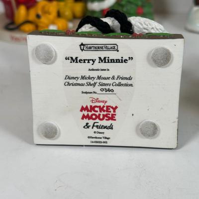 LOT 84A: Mickey & Minnie Christmas Decor - You’re All I Want For Christmas, Shelf Sitters & More