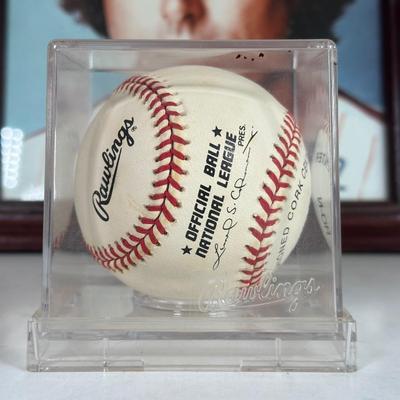 LOT 88A: Steve Carlton Collection - Signed Ball / Picture, Bobble Head & More