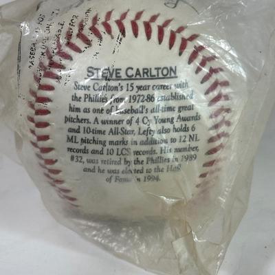 LOT 88A: Steve Carlton Collection - Signed Ball / Picture, Bobble Head & More