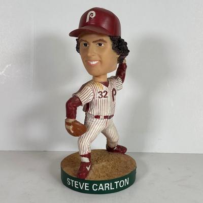 LOT 88A: Steve Carlton Collection - Signed Ball / Picture, Bobble Head & More