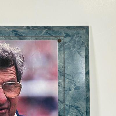 LOT 89A: Penn State Collection - Signed Joe Paterno Photo Plaque, University Barbie, Joe Paterno Bobble Head & More