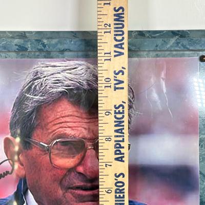 LOT 89A: Penn State Collection - Signed Joe Paterno Photo Plaque, University Barbie, Joe Paterno Bobble Head & More