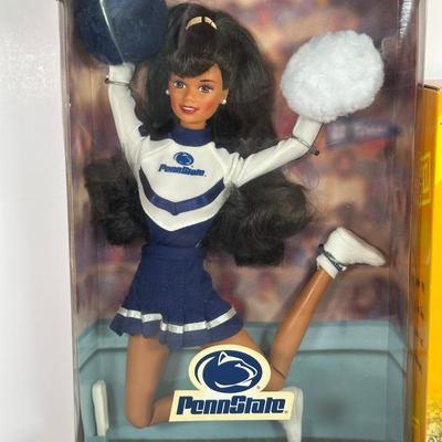 LOT 89A: Penn State Collection - Signed Joe Paterno Photo Plaque, University Barbie, Joe Paterno Bobble Head & More