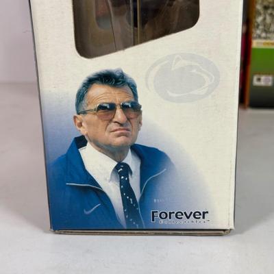 LOT 89A: Penn State Collection - Signed Joe Paterno Photo Plaque, University Barbie, Joe Paterno Bobble Head & More