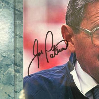 LOT 89A: Penn State Collection - Signed Joe Paterno Photo Plaque, University Barbie, Joe Paterno Bobble Head & More