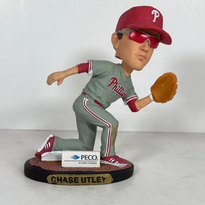 LOT 91A: Philadelphia Phillies Collectibles - Ornaments, Figures, Bobble Heads & More
