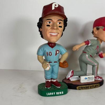 LOT 91A: Philadelphia Phillies Collectibles - Ornaments, Figures, Bobble Heads & More