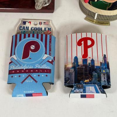 LOT 91A: Philadelphia Phillies Collectibles - Ornaments, Figures, Bobble Heads & More