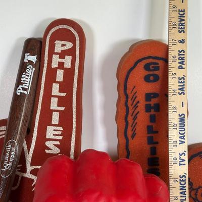 LOT 91A: Philadelphia Phillies Collectibles - Ornaments, Figures, Bobble Heads & More