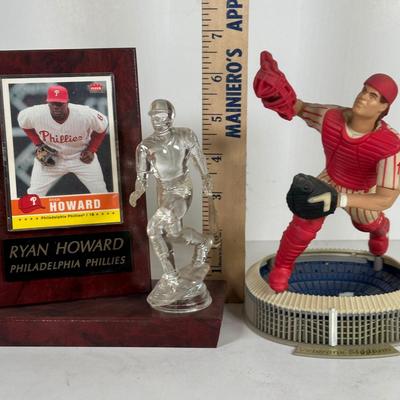 LOT 91A: Philadelphia Phillies Collectibles - Ornaments, Figures, Bobble Heads & More