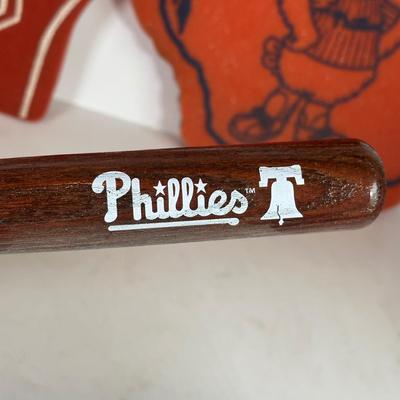 LOT 91A: Philadelphia Phillies Collectibles - Ornaments, Figures, Bobble Heads & More