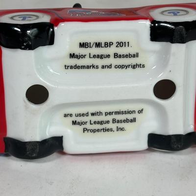 LOT 91A: Philadelphia Phillies Collectibles - Ornaments, Figures, Bobble Heads & More
