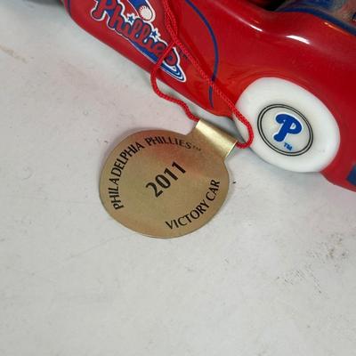 LOT 91A: Philadelphia Phillies Collectibles - Ornaments, Figures, Bobble Heads & More