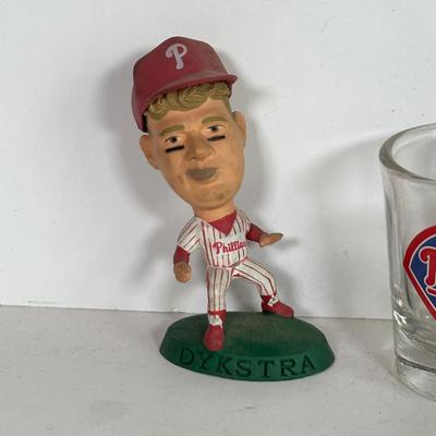 LOT 91A: Philadelphia Phillies Collectibles - Ornaments, Figures, Bobble Heads & More