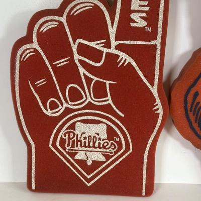 LOT 91A: Philadelphia Phillies Collectibles - Ornaments, Figures, Bobble Heads & More