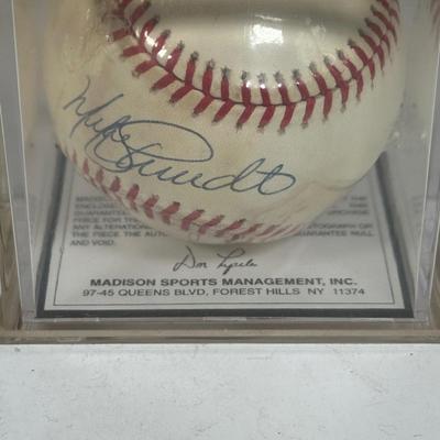 LOT 92A: Mike Schmidt Collection - Signed Ball, Legends Of The Park Bobble Head & More