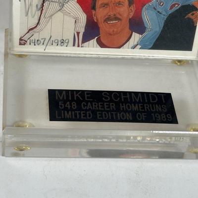 LOT 92A: Mike Schmidt Collection - Signed Ball, Legends Of The Park Bobble Head & More