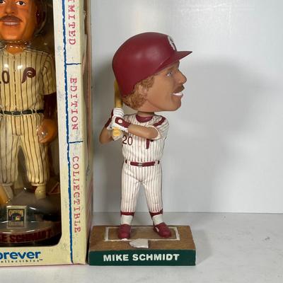 LOT 92A: Mike Schmidt Collection - Signed Ball, Legends Of The Park Bobble Head & More