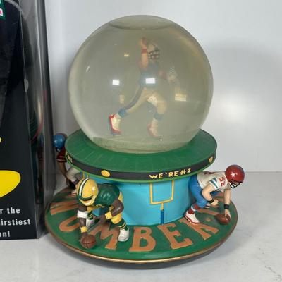 LOT 93A: NFL Collectibles, Waterford Paper Weight & More