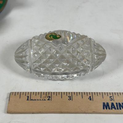 LOT 93A: NFL Collectibles, Waterford Paper Weight & More