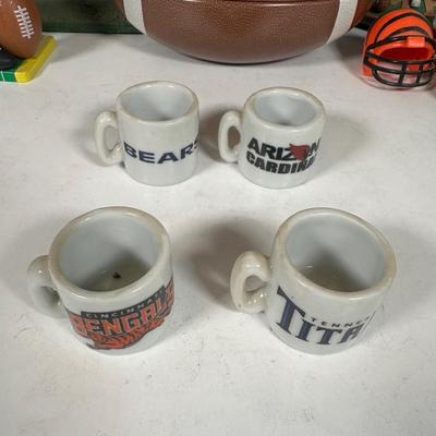 LOT 93A: NFL Collectibles, Waterford Paper Weight & More