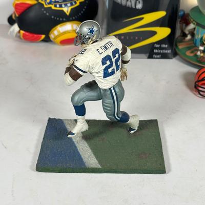 LOT 93A: NFL Collectibles, Waterford Paper Weight & More