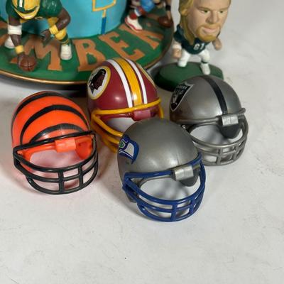 LOT 93A: NFL Collectibles, Waterford Paper Weight & More