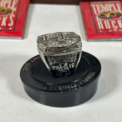 LOT 94A: Temple Owls Football Collection - Signed Photos & More