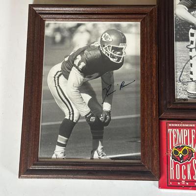 LOT 94A: Temple Owls Football Collection - Signed Photos & More