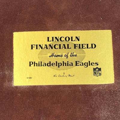 LOT 95A: The Danbury Mint Veterans Stadium & Lincoln Financial Field Home Of The Philadelphia Eagles