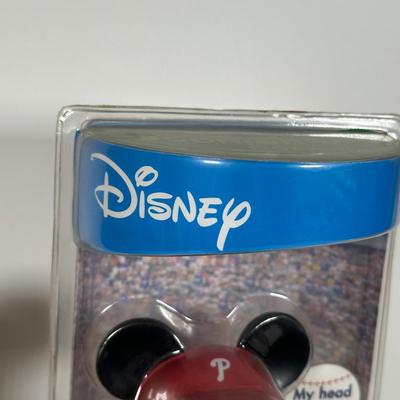 LOT 96A: Disney Mickey Mouse Baseball Bobble Heads - The Danbury Mint & More