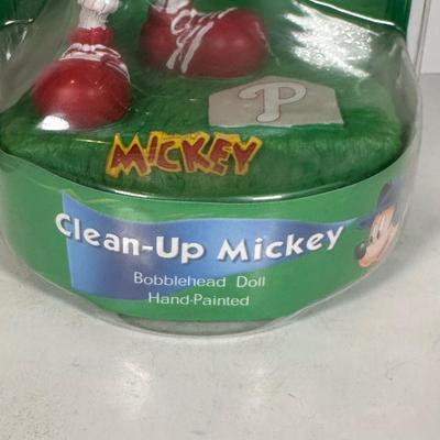LOT 96A: Disney Mickey Mouse Baseball Bobble Heads - The Danbury Mint & More