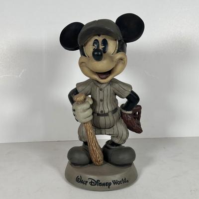 LOT 96A: Disney Mickey Mouse Baseball Bobble Heads - The Danbury Mint & More