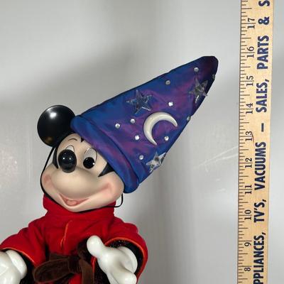 LOT 97A: Disney Franklin Heirloom Mickey Mouse Fantasia Sorcerer's Apprentice w/ Stand